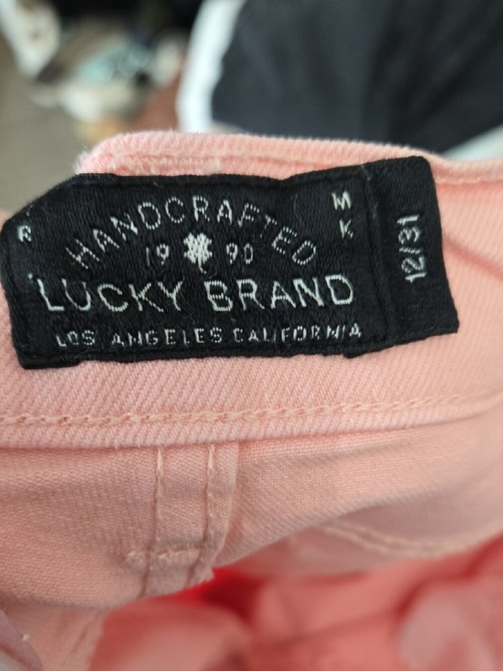 Lucky Brand Pink Capri Jeans Size 12/31 - Picture 6 of 8